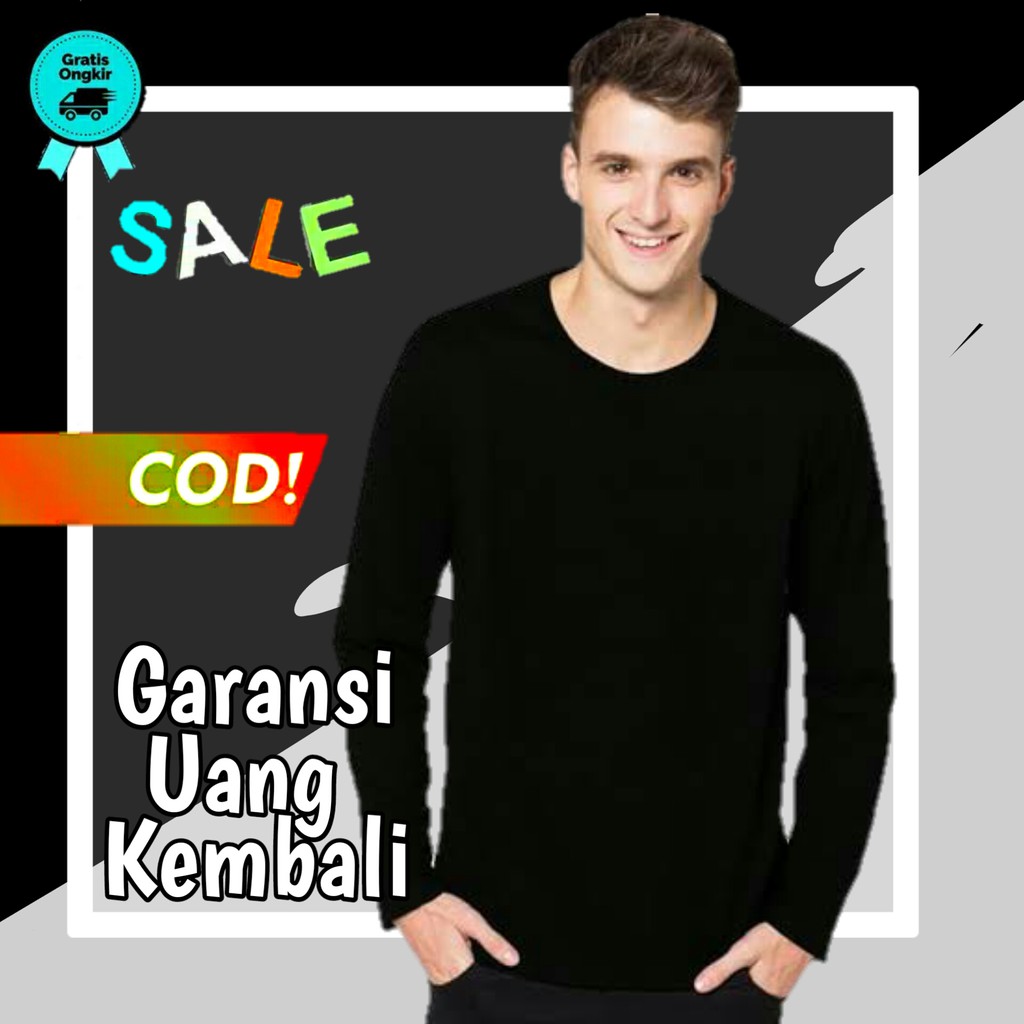 baju lengan panjang baju polos kaos panjang kaos lengan panjang kaos lengan panjang pria ke107