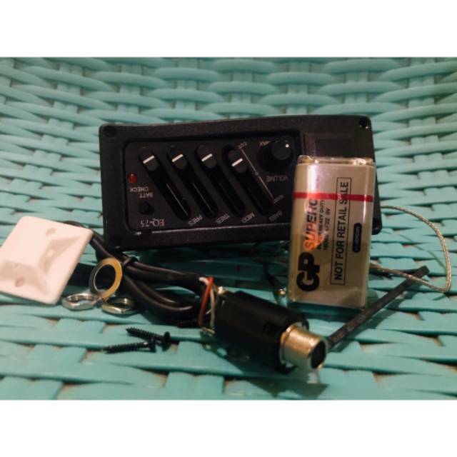 Equalizer 7545 7545R Mantap gitar Akustik Elektrik