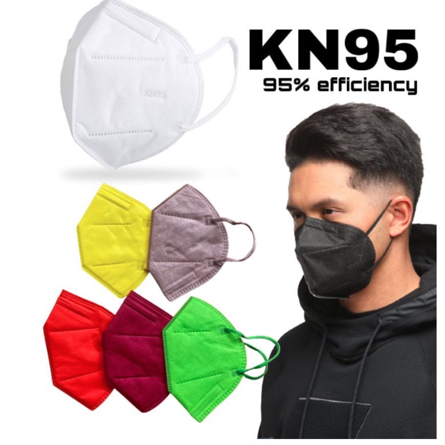 MASKER KN95 ANTI VIRUS 5 PLY WARNA DISPOSABLE PROTECTIVE MASK TEBAL