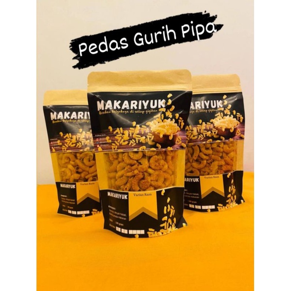 

Makariyuk - Makaroni Kriyuk Cemilan Enak Murah Rasa Pedas Gurih Pipa