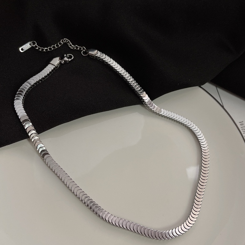 Kalung Rantai Tebal Bahan Titanium Steel