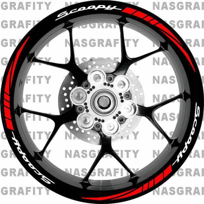 sticker velg racing scoopy modif