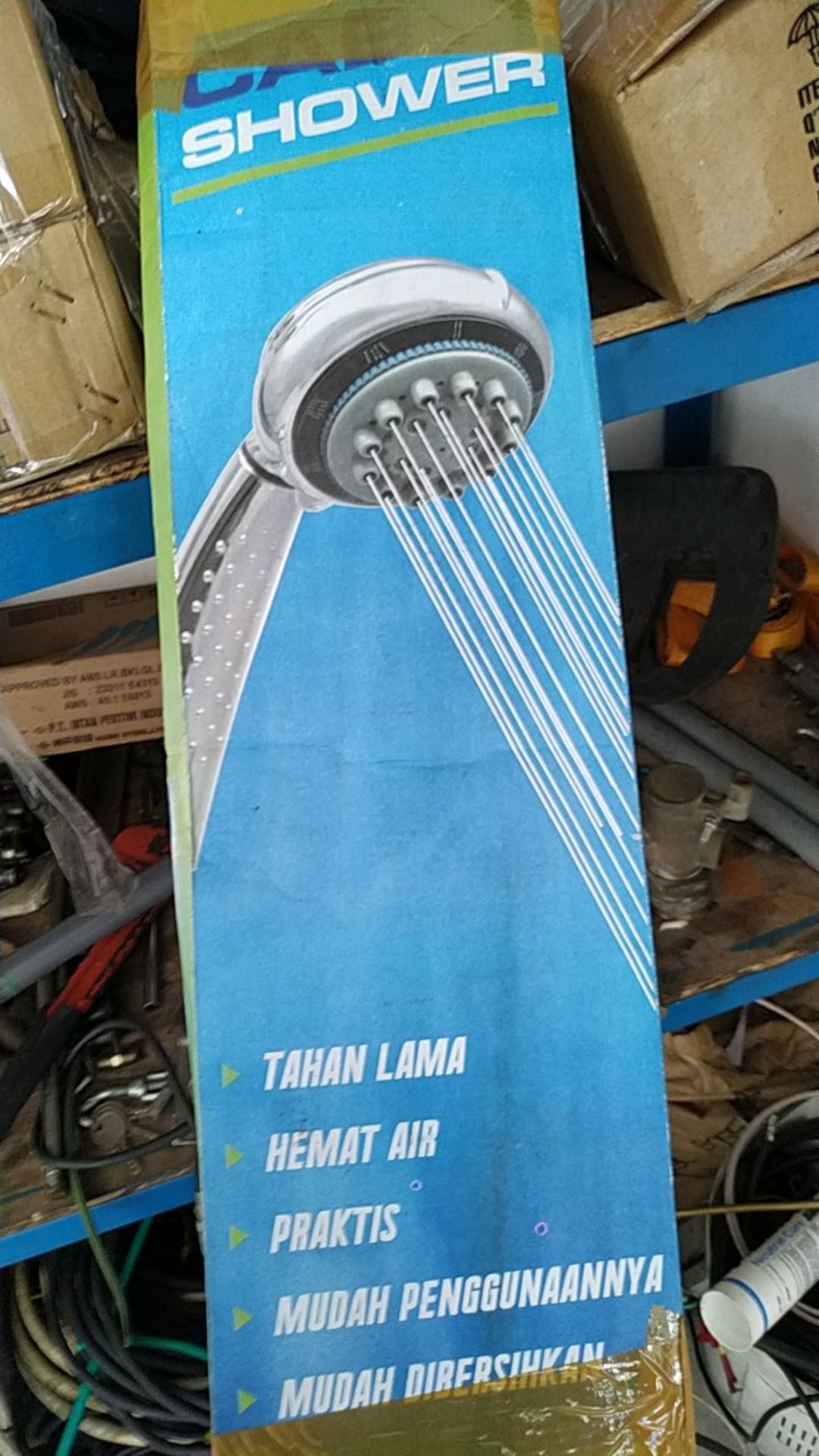 Paket Shower Tiang + Keran Dobel Shower