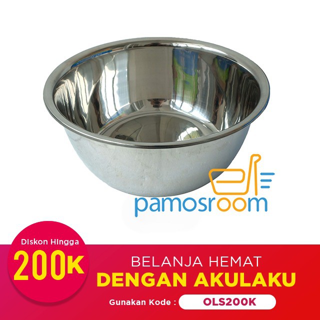 Komodo Baskom Stainless Steel 60cm Baskom Besar Stainless 60 Cm