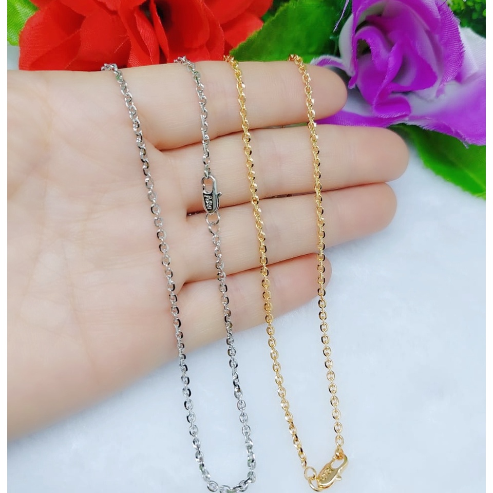 Kalung xuping rantai polos lapis emas (lebar 2.3mm)