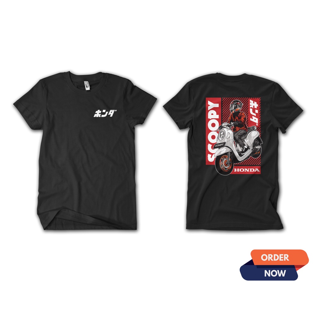 KAOS HONDA SCOOPY BAJU OTOMOTIF