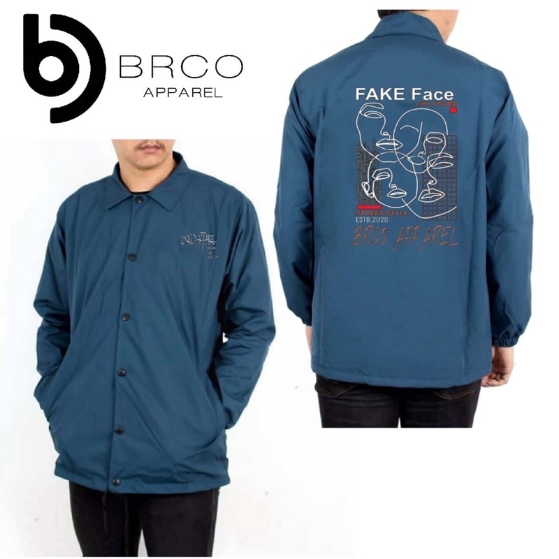 Jaket Coach Pria Brco Fake face Orginal Distro