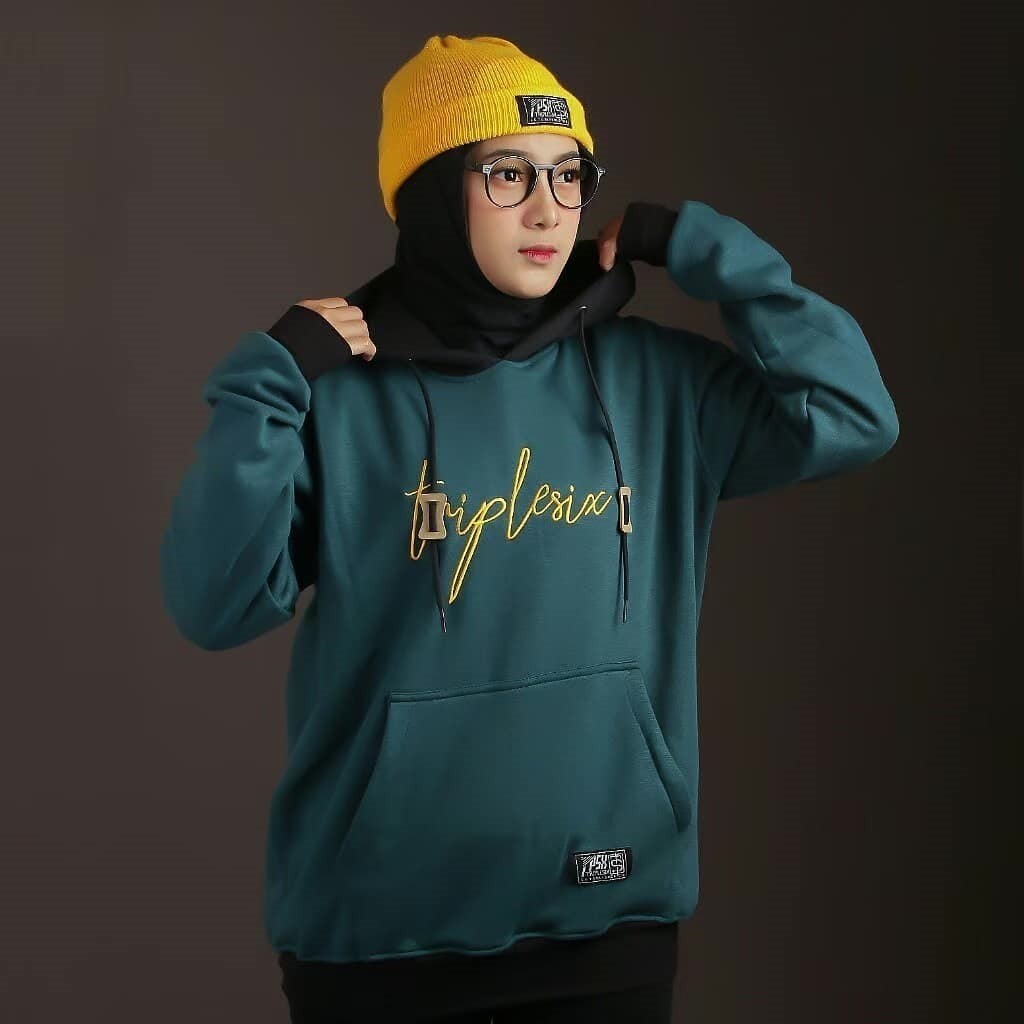 Sweater Hoodie Pria Wanita Triplesix - Bordir
