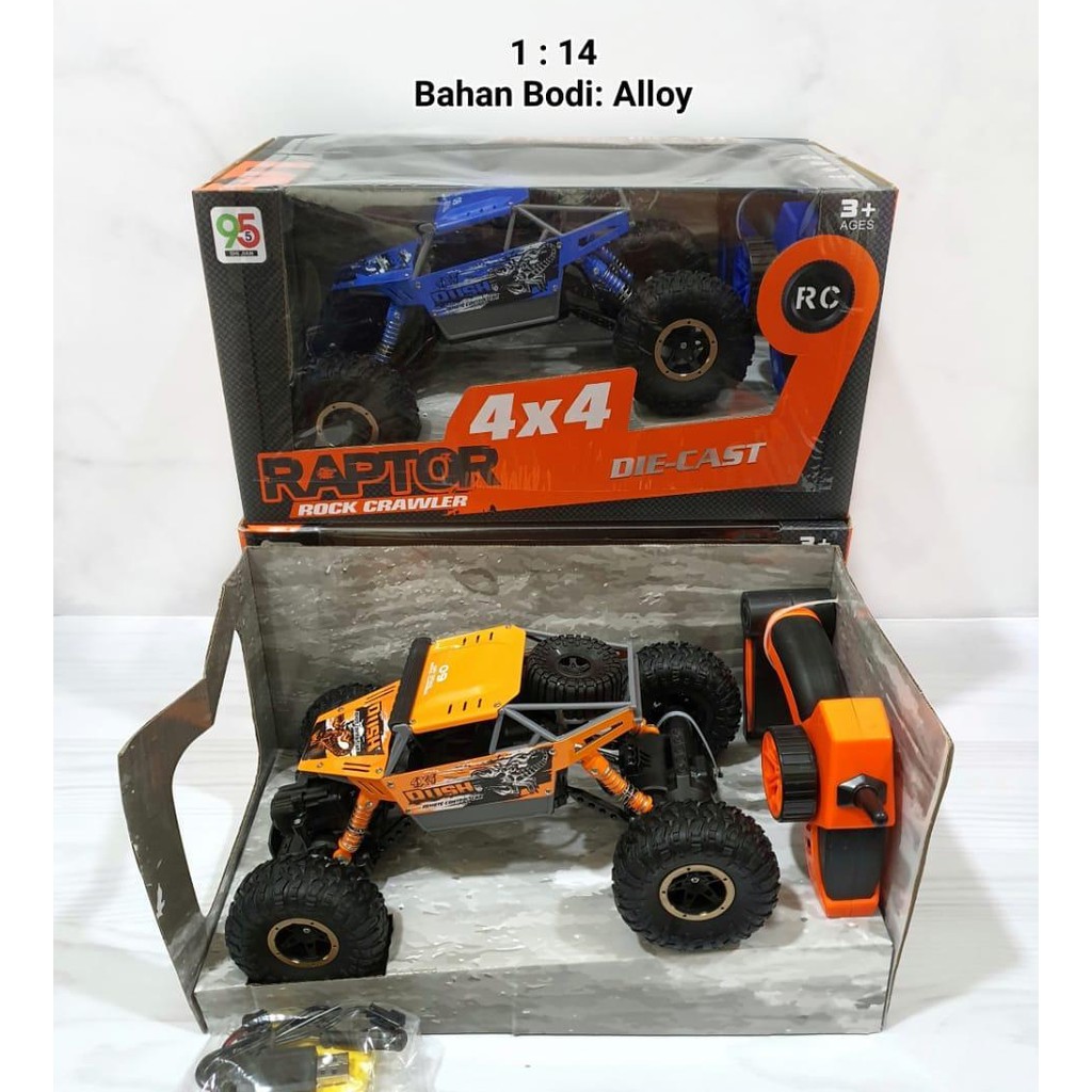 RC RAPTOR ROCK CRAWLER / RC ROCK CRAWLER SKALA 1/14 2,4GHZ BISA MAIN RAMAI2 RC TERMURAH TERLARIS