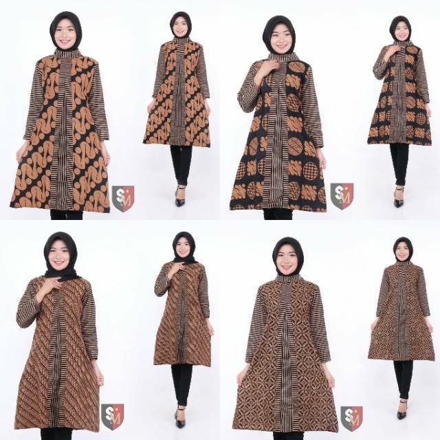 PromoMS TUNIK BATIK LAWASAN  SRIWEDARI MAXI KATUN SOGAN 