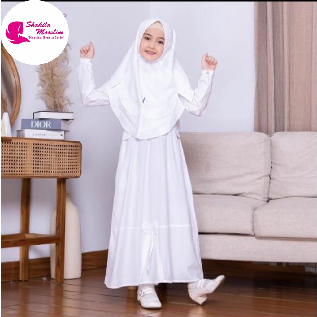 Gamis Anak Perempuan Gamis Anak Warna Putih Anak 1-10 Tahun Gamis Putih Manasik Haji Anak Gamis Manasik Anak Putih Set Jilbab Gamis Putih Anak  Perempuan Umur 11 12 Tahun Tanggung RemajaGamis Putih Anak Tanggung Baju Gamis Putih Anak Perempuan Gamis Anak