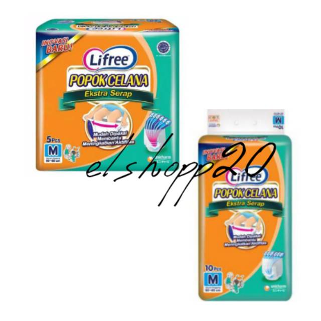 Lifree Popok Celana Ekstra Serap M5/M10 /Popok Dewasa Lifree