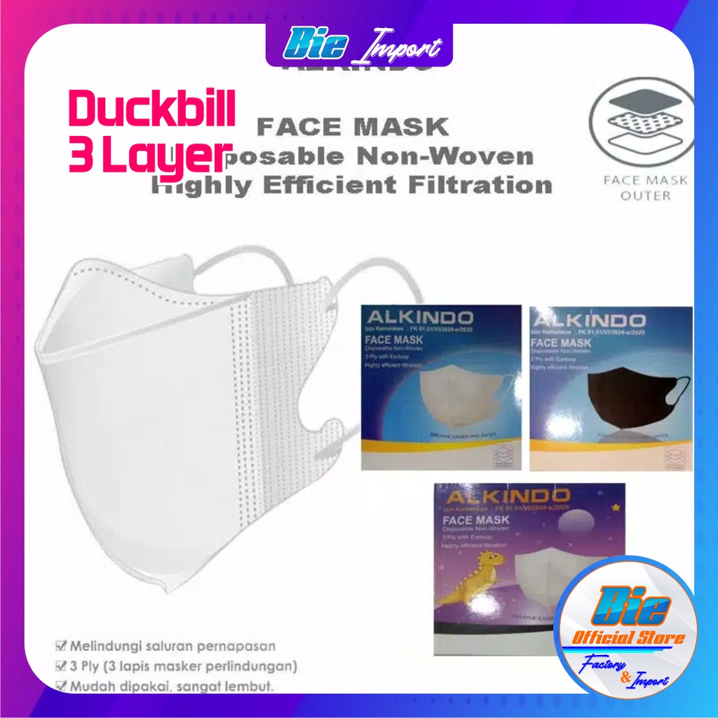 MASKER DUCKBILL 3 Ply / Masker KF94 / Masker Evo / Masker Medis