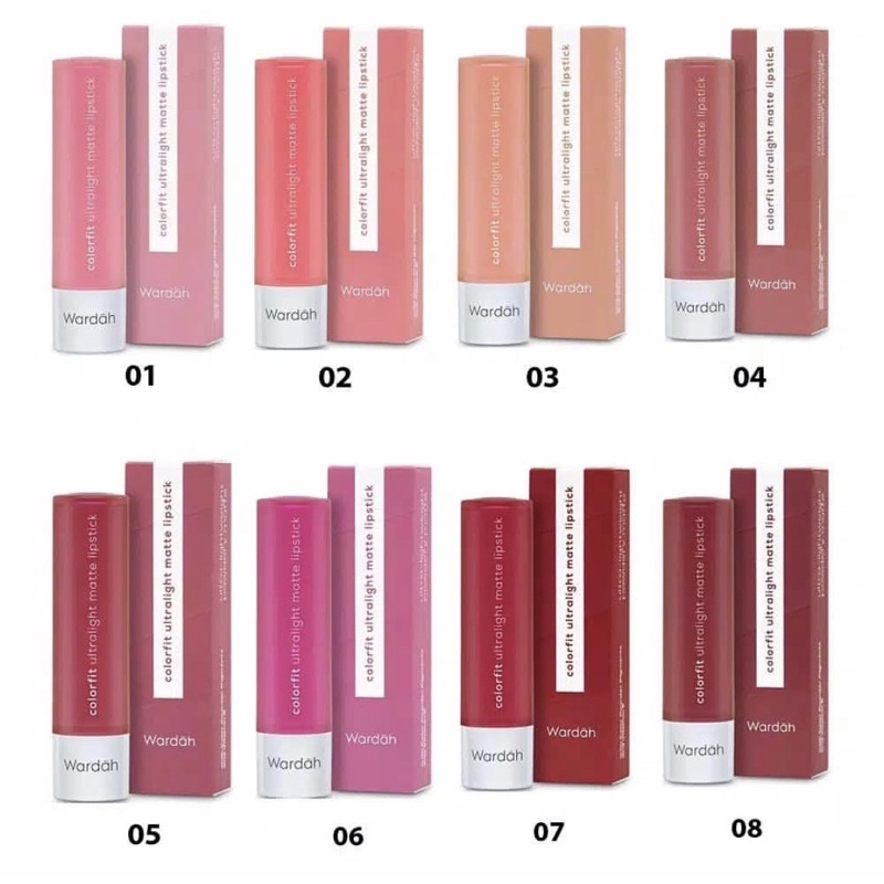 Wardah colorfit ultralight lipstick matte ORI BPOM ✔️ mate lipstik lipmatte