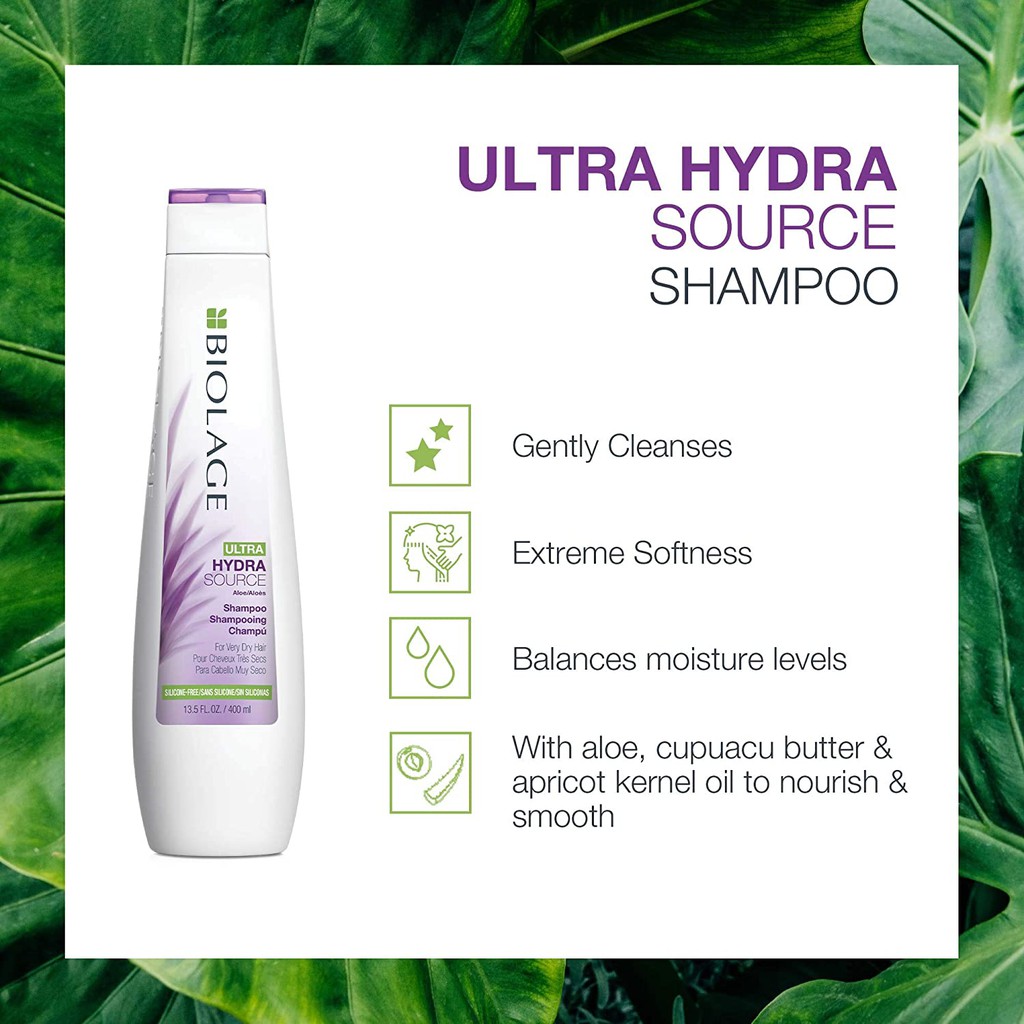 MATRIX Biolage Ultra Hydrasource Shampoo - Shampo Pelembab Perawatan Penghalus Rambut Kering 200 ml