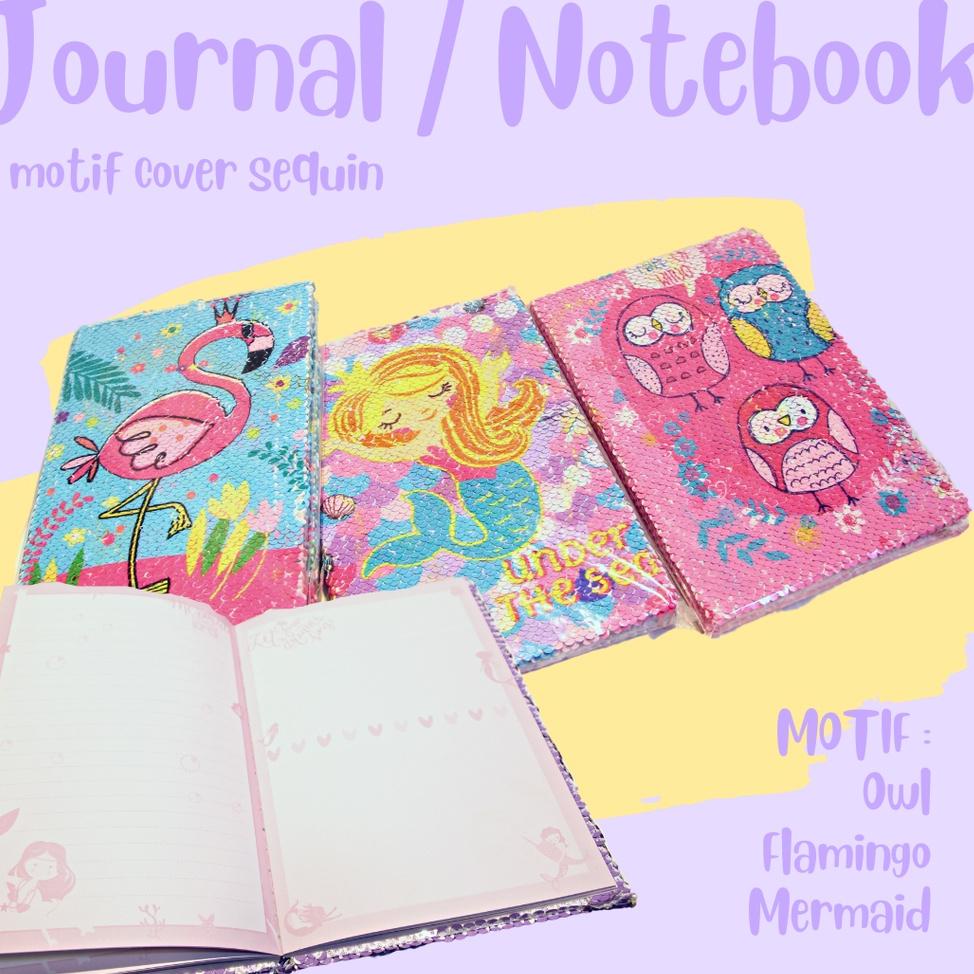 

{J-ODE> {☎> SALE KJ!! JOURNAL NOTE BOOK / BUKU DIARY / BUKU CATATAN / JURNAL NOTES CEWEK UNIK A5 SQUIN MOTIF UNICORN / FLAMINGO 2080