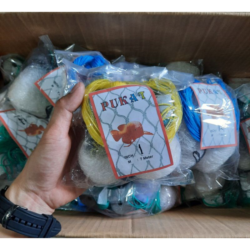 Pukat Ikan Jadi / Jaring Ikan 7mtr 3/4 inc ~ 3inc