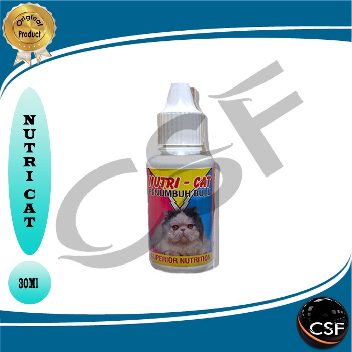 Vitamin penumbuh bulu kucing kitten NUTRI CAT DROP 30ml