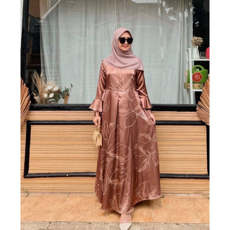 Gamis granada by Kienka , dress kondangan wanita terbaru murah