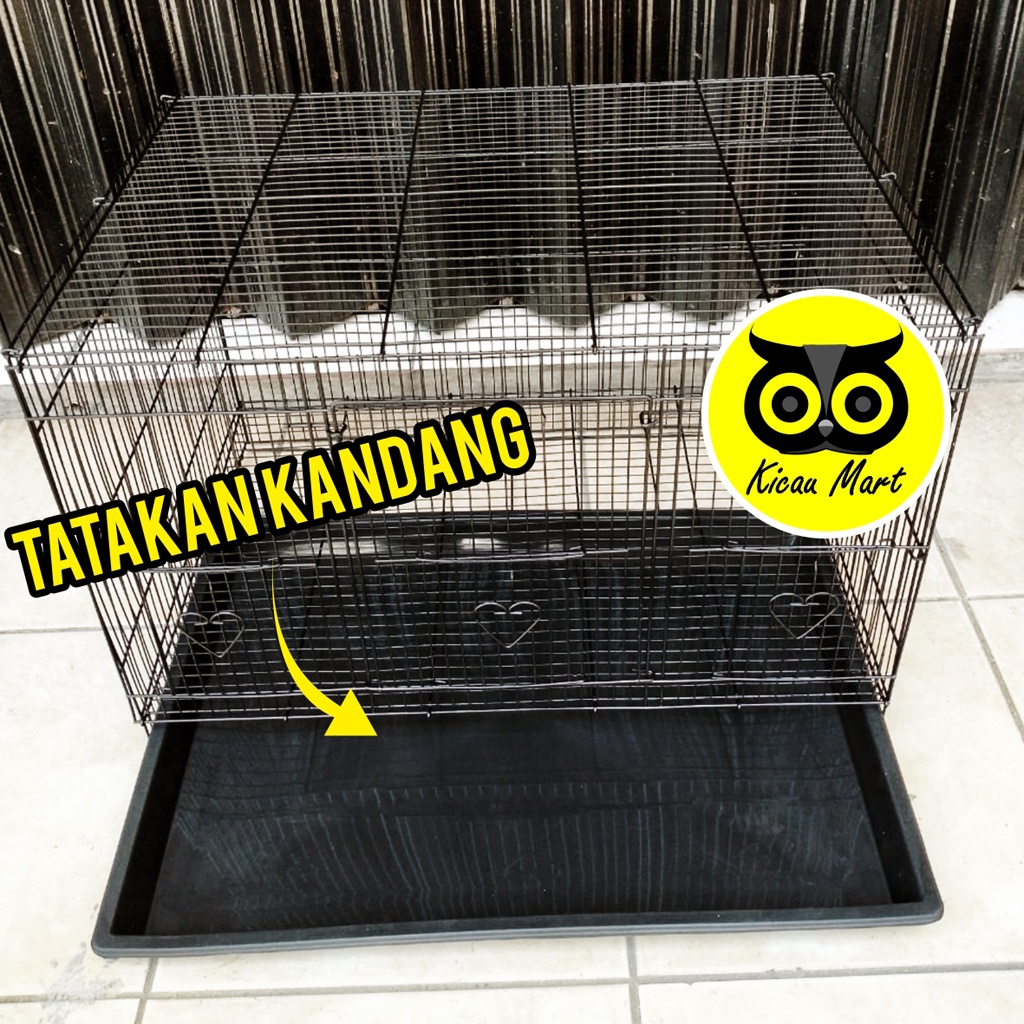 TATAKAN KANDANG SANGKAR LOYANG ALAS HEWAN SIZE 60X40 WADAH KOTORAN UMBARAN BATRE BURUNG KUCING TTKUMB