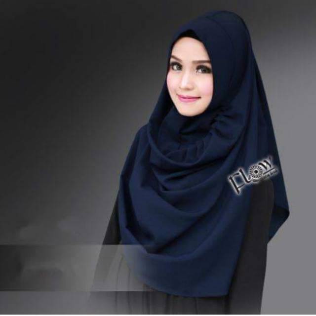 Jilbab kerudung hijab pasmina instant / jilbab branded by Flow / jilbab original