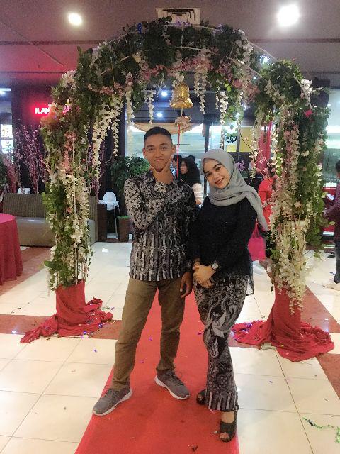 (termurah - Ori _6 Warna) Batik Couple Andhini Kebaya Couple Brukat Anabel - Bs073 Kebaya Modern