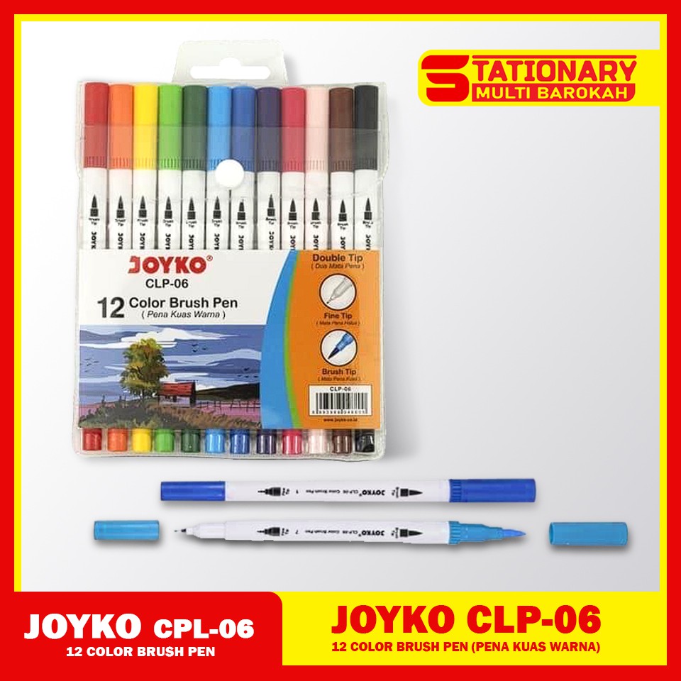 

Color Brush Pen / Pena Kuas Warna Joyko CLP 06