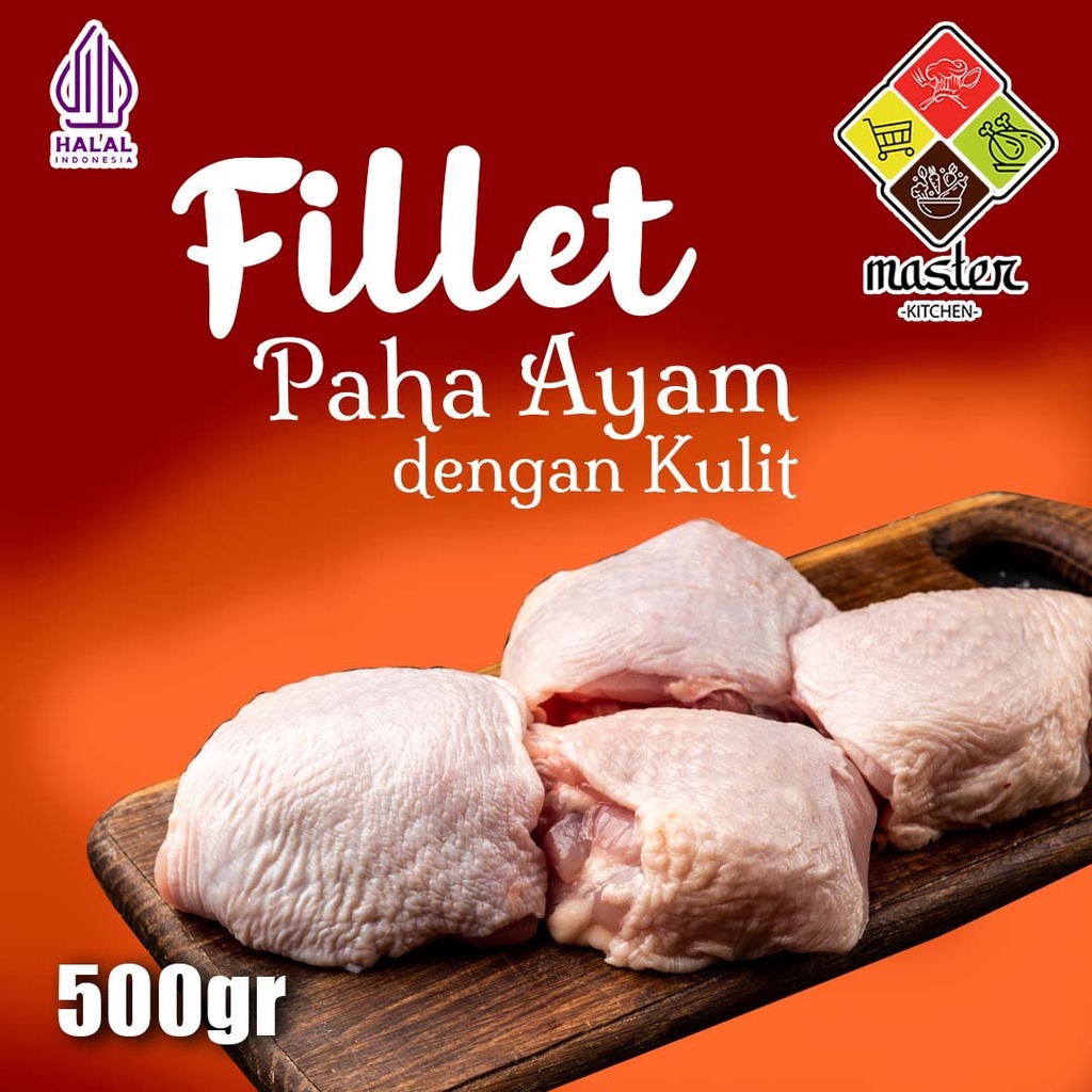 

FILLET PAHA AYAM KULIT BERSIH BEKU SEGAR / DAGING AYAM BONELESS PAHA AYAM FILLET KULIT BROILER FROZEN FRESH 0.9 - 1KG