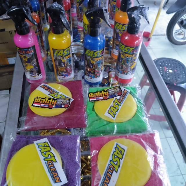 Fastclean pengkilap bodi halus, kasar , ban  free lap dan busa
