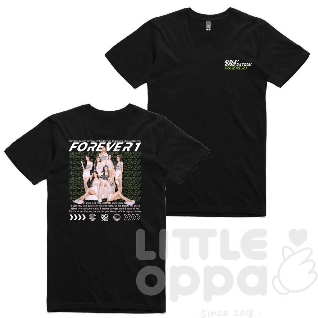 BAJU KAOS KPOP GG FOREVER 1 TAEYEON SUNNY TIFFANY HYOYEON YURI SOOYOUNG YOONA SEOHYUN T-SHIRT