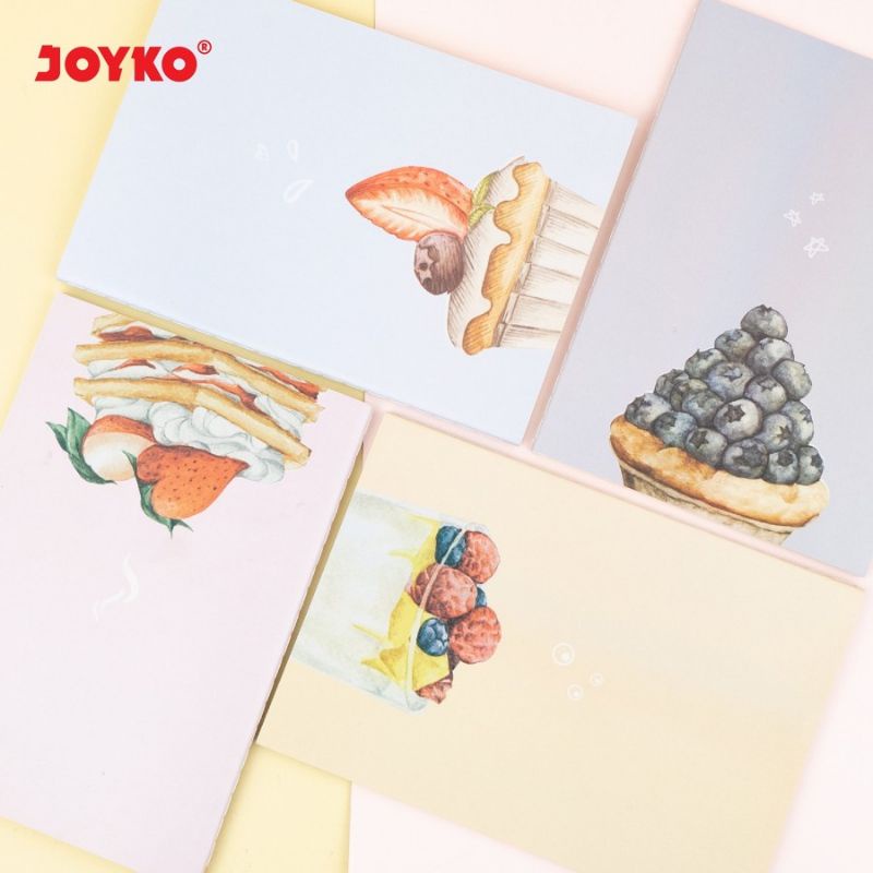 

JOYKO Notebook NB-712 Jahit Dessert Notes Diary A5 Buku Catatan Bergaris 70 Gsm 40 Lembar 1 Pack