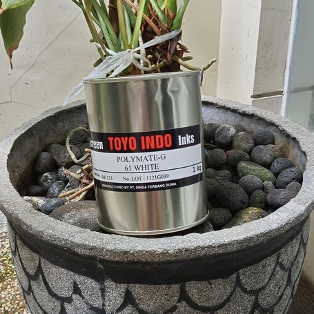 [White 61] Tinta Sablon Plastik Toyo Indo Polymate - 1 kg
