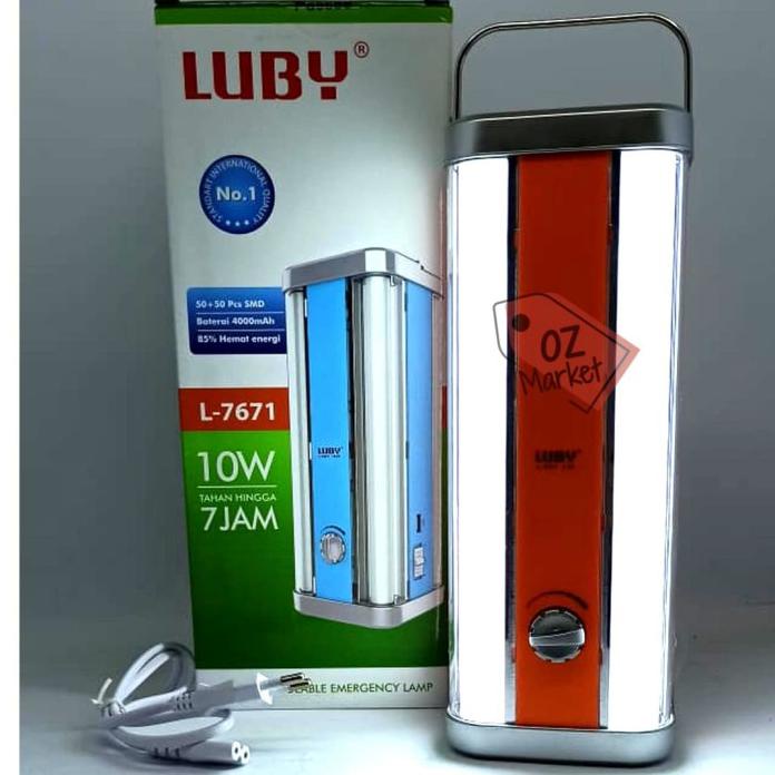 LAMPU EMERGENCY LUBY L-7671 - RECHARGEABLE LED EMERGENCY LAMP