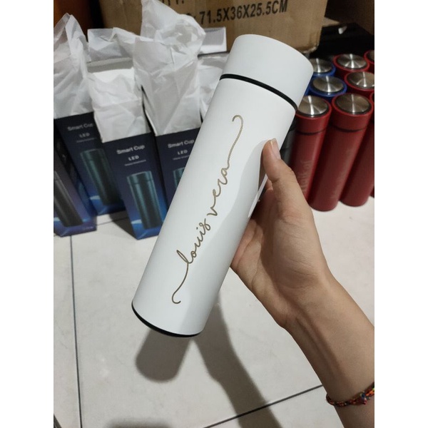 TUMBLER CUSTOM | TUMBLER LED SUHU | TUMBLER BAHAN KARET DOFF | FREE CUSTOM