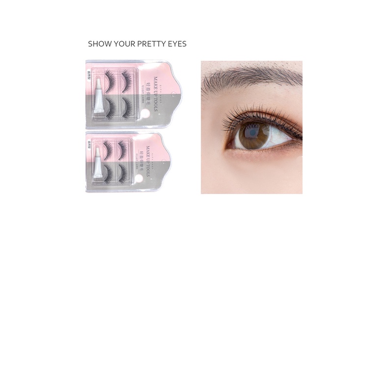 [Saucezhan]CITY SHOP False Eyelashes - Bulu Mata Palsu (Natural Type) 2 Pairs