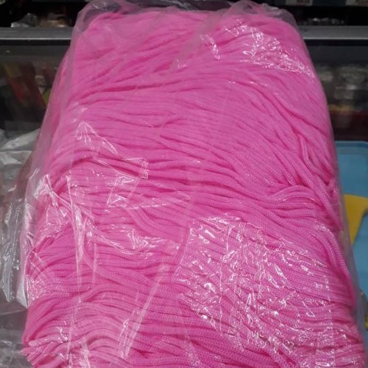 

Tali Kur Pink Muda 2mm per bungkus besar. 9 ons 900 gram tali accesories premium