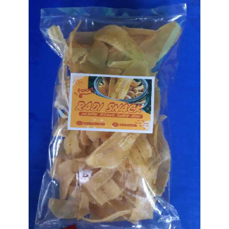 

Kripik Pisang Gurih Asin "Radi Snack