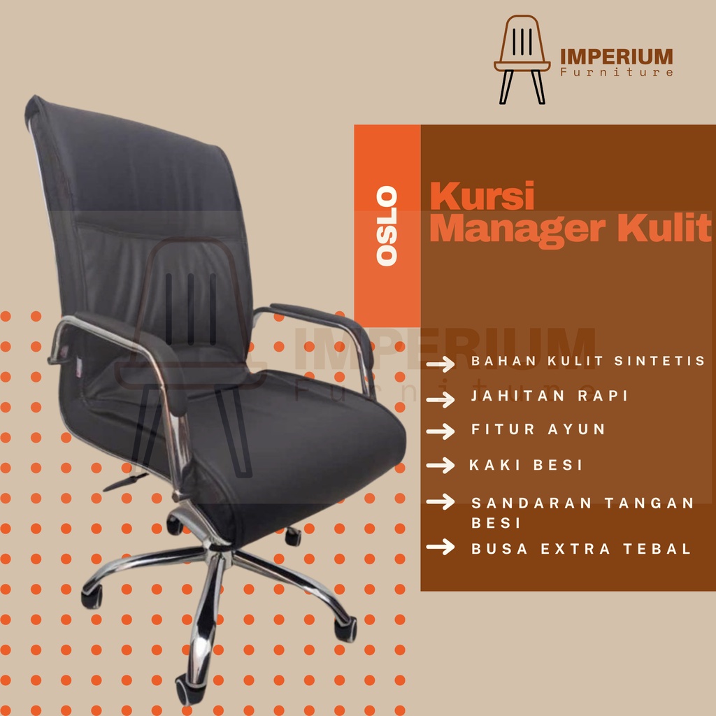 Kursi Kerja / Kursi Kantor / Kursi Manager / Kursi Kantor Kulit / Kursi Manager Kulit