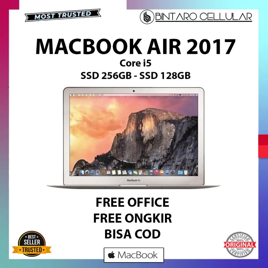 MCBOOK AIR 2017 8GB 256GB 128GB SSD MQD32 MQD42