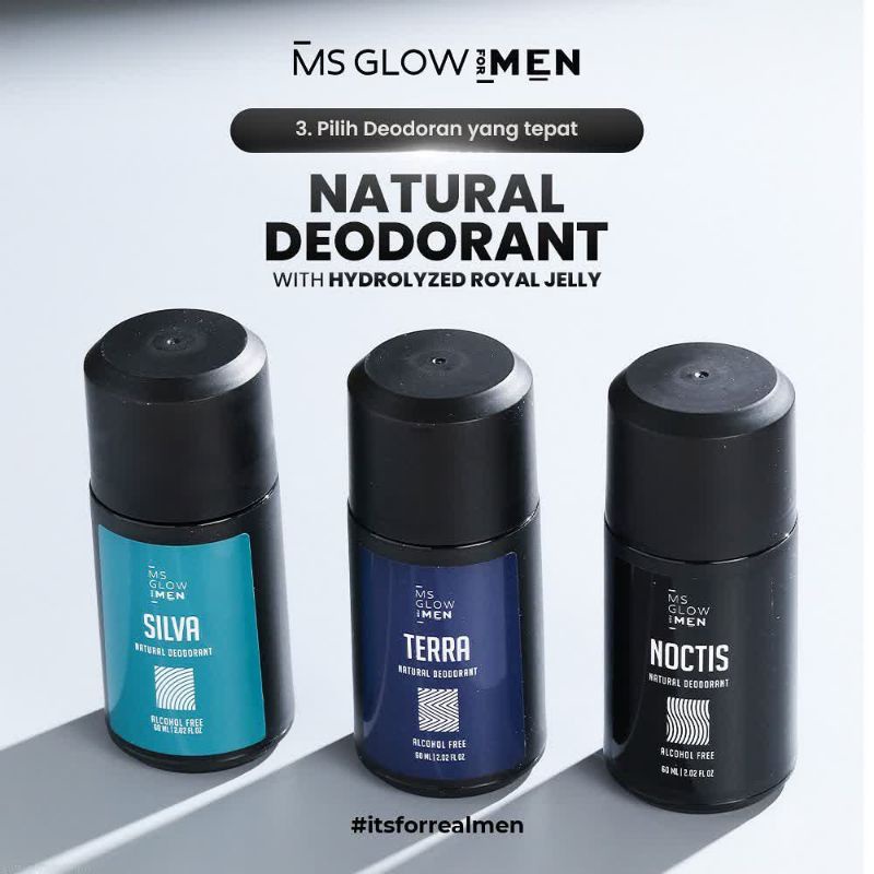 MS GLOW FOR MEN NATURAL DEODORANT 60ML