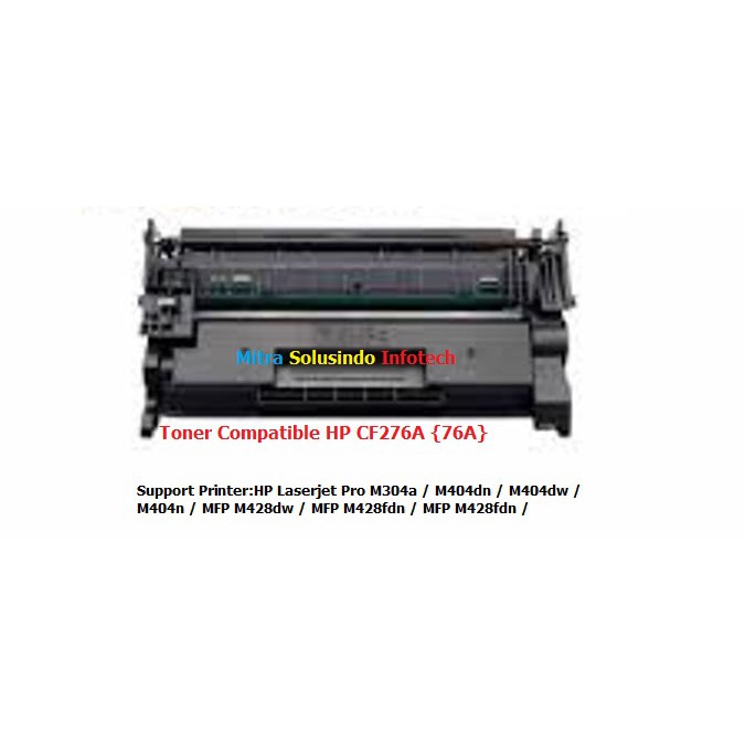 TERMURAH Toner Compatible cartridge HP CF276A M304a M404dn M428dw TANPA CHIP