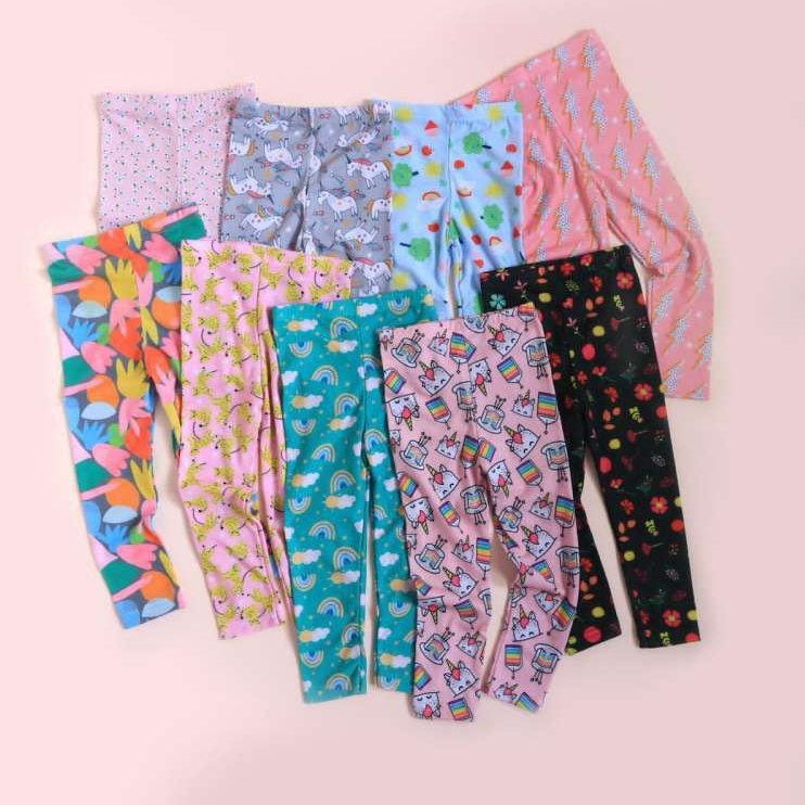 Grosir Legging Lejing Anak Perempuan Ukuran L Celana Panjang Cewek Usia 5-6 Tahun