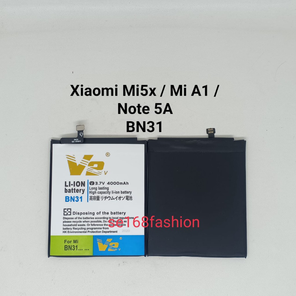 Baterai Xiaomi MI5X Mi A1 Note5A note5aPro Mi S2 Bn31 DoublePower Batre Batere Battery