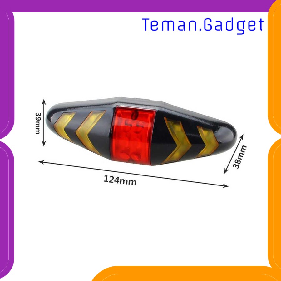 TG-IB143 WASAFIRE LAMPU SEPEDA REM SEIN KIRI KANAN DENGAN REMOTE - SP49