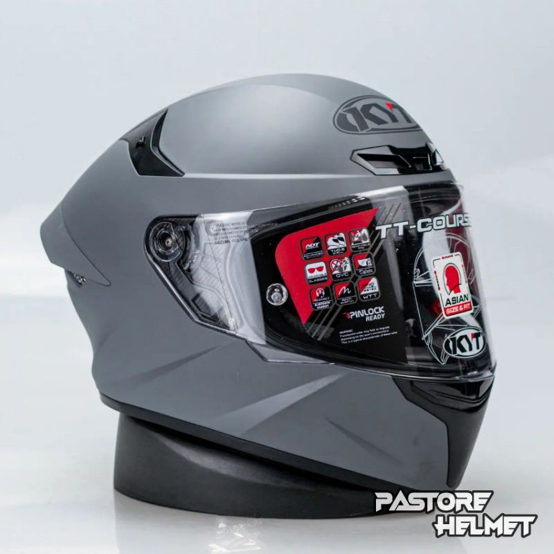 Casque Moto Intégral KYT TT-COURSE TOURIST Matt COOL Grey Vente En Ligne