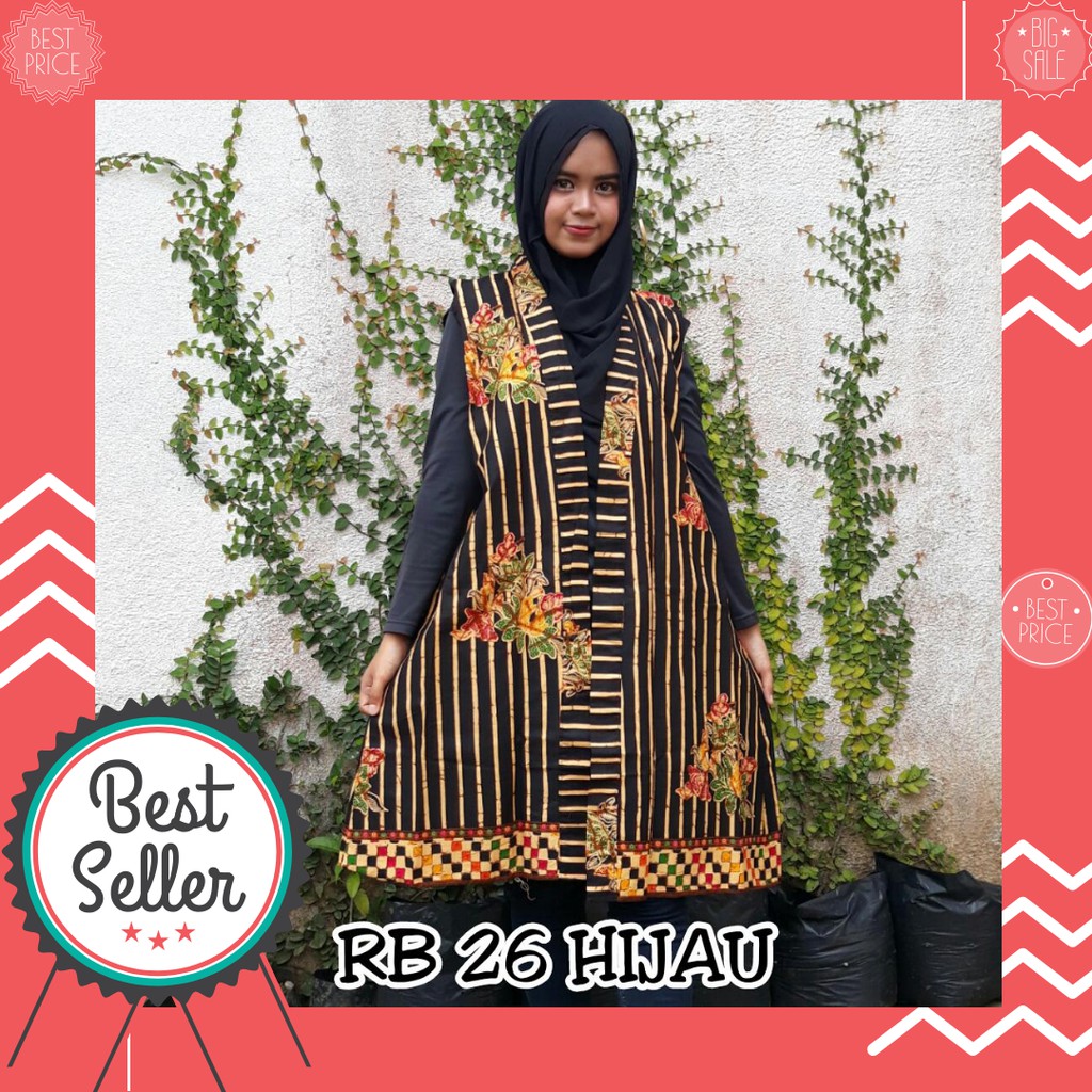 Distro Batik ROMPI OUTWEAR BATIK ATASAN PANJANG WANITA