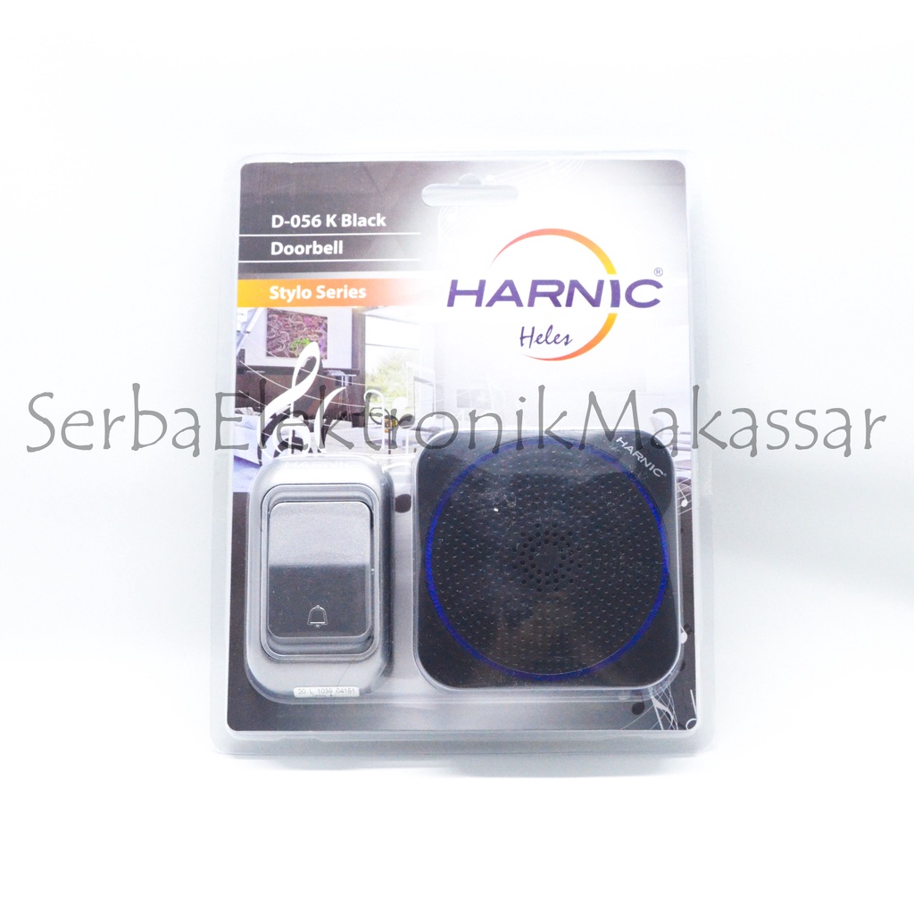 Bell Pintu Rumah Wireless AC Listrik Heles Harnic D-056K D-068K 1KNOP