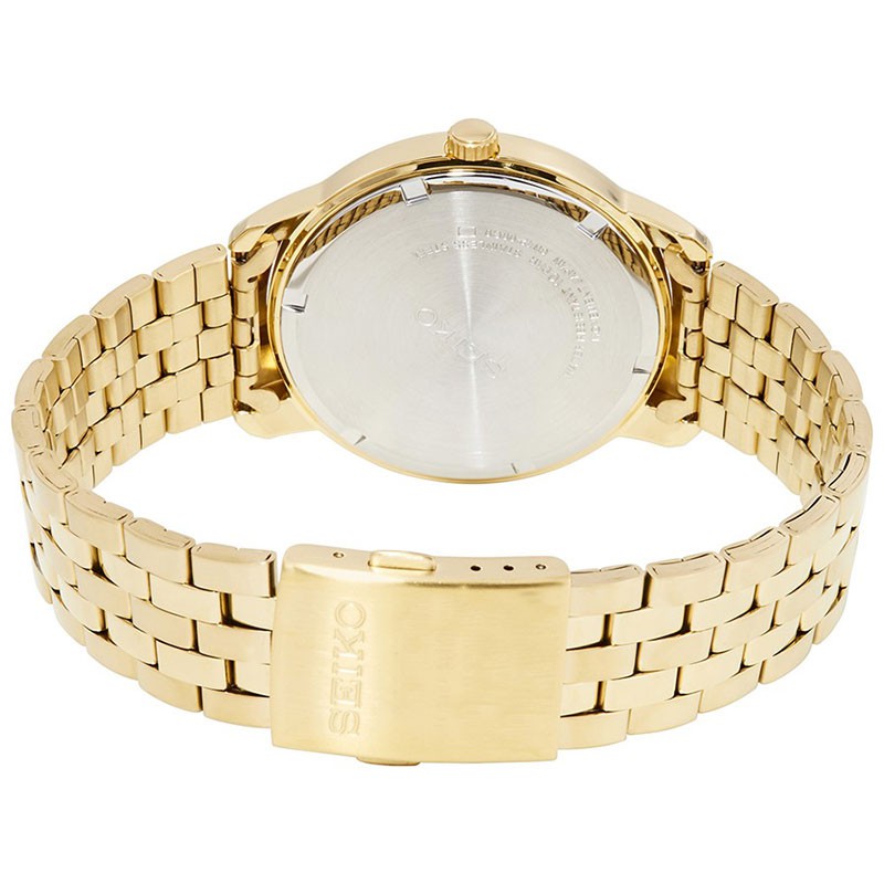 Seiko Quartz SUR264P1 Neo Classic Gold IP - Jam Tangan Pria SUR264