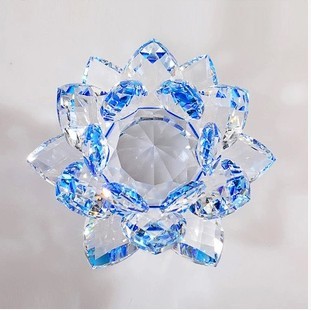 Heavenly Lotus Teratai Kristal Hiasan Dekorasi Pajangan Crystal Religius