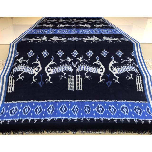 Kain Tenun Ikat Asli Troso Sumba Biru